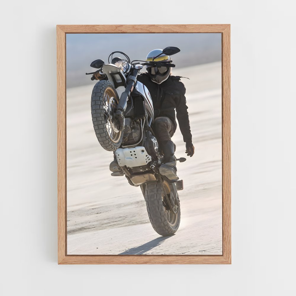 Poster Sable et Moteur – affiche Ducati (vue 4)